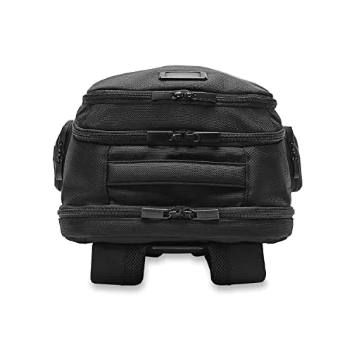 Briggs & Riley Traveler Laptop Backpack - Black, Durable Ballistic Nylon, Multi-Compartment