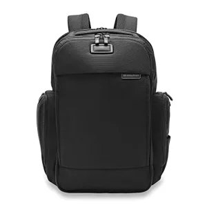 Briggs & Riley Traveler Laptop Backpack - Black, Durable Ballistic Nylon, Multi-Compartment