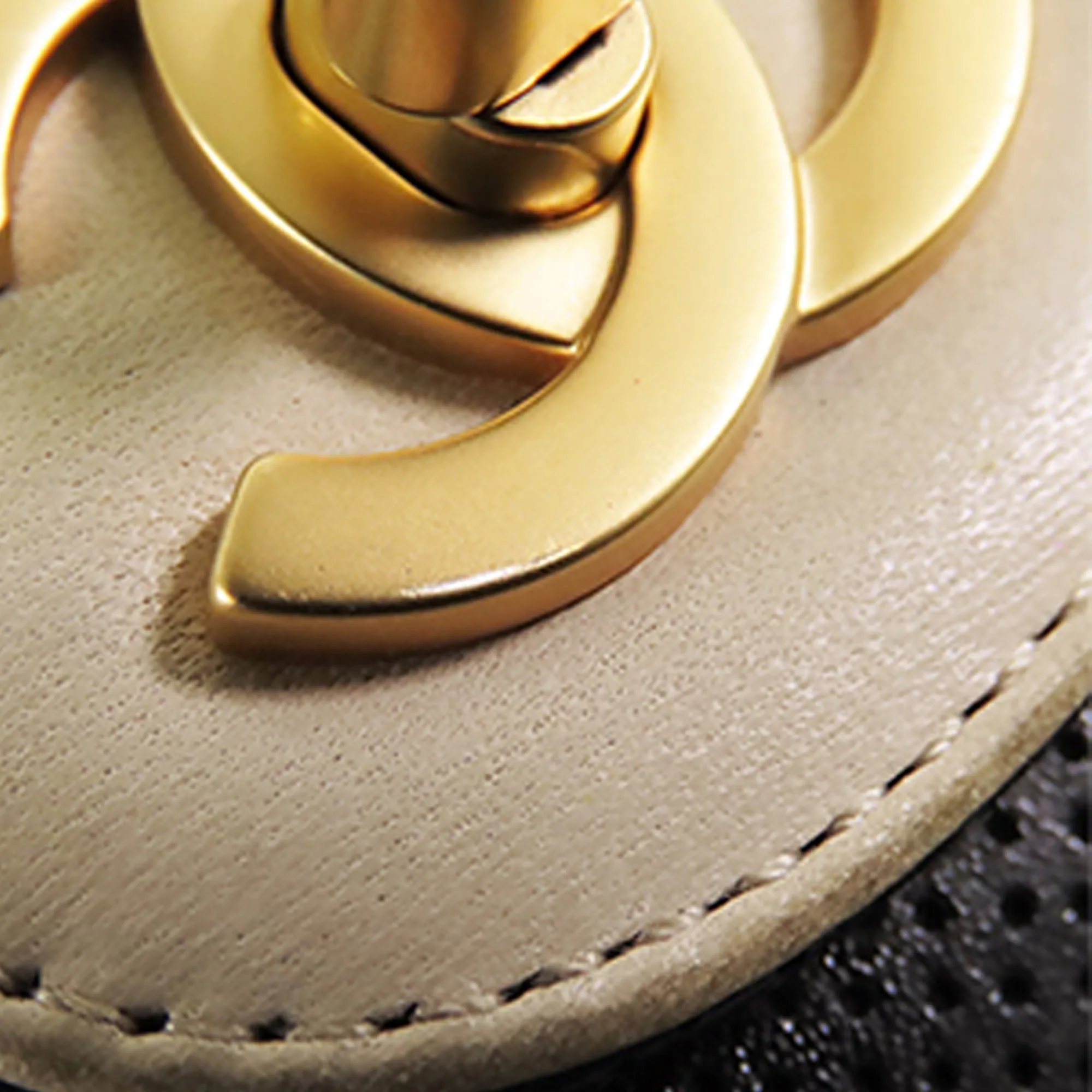 Chanel CC Perforated Leather Flap Crossbody Bag