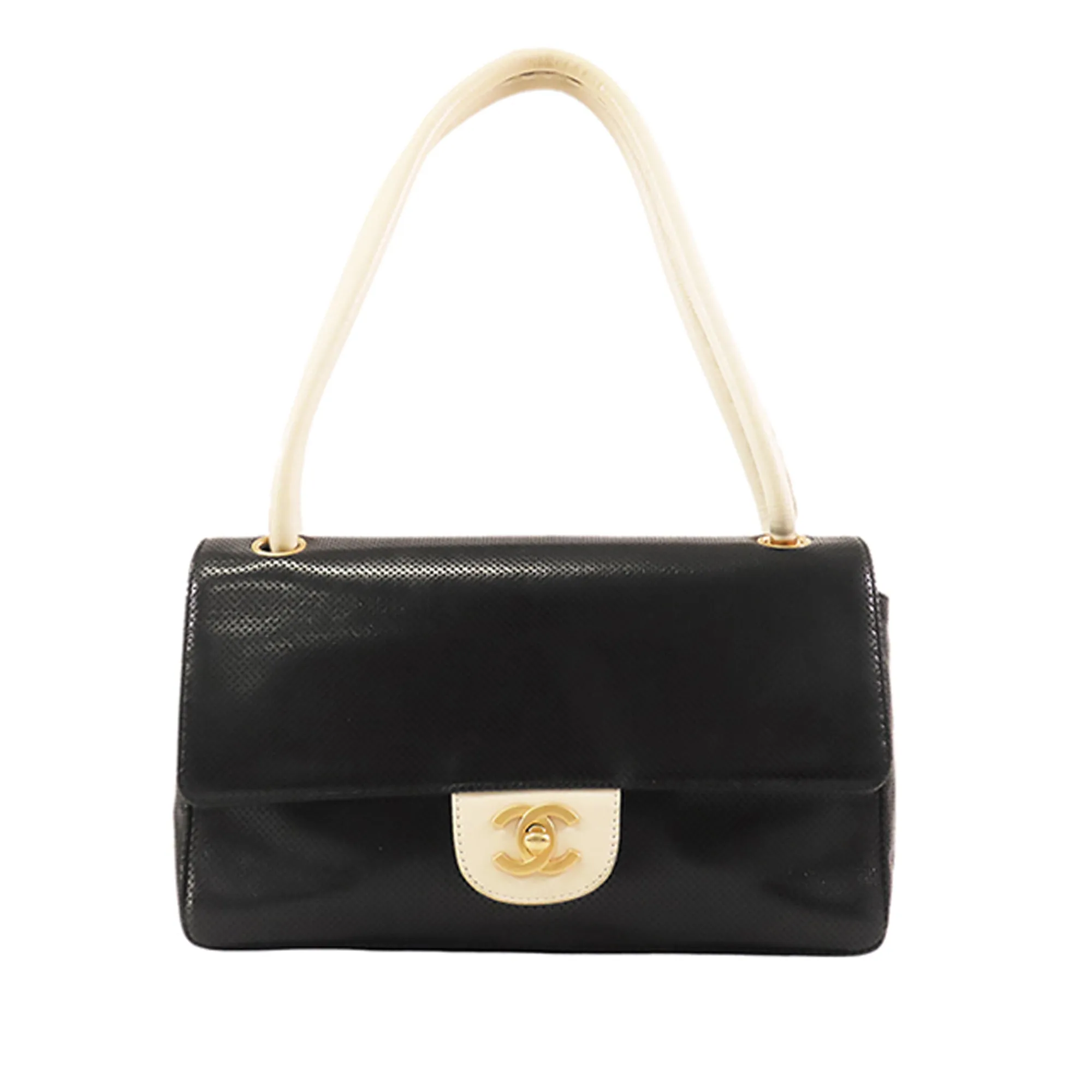 Chanel CC Perforated Leather Flap Crossbody Bag