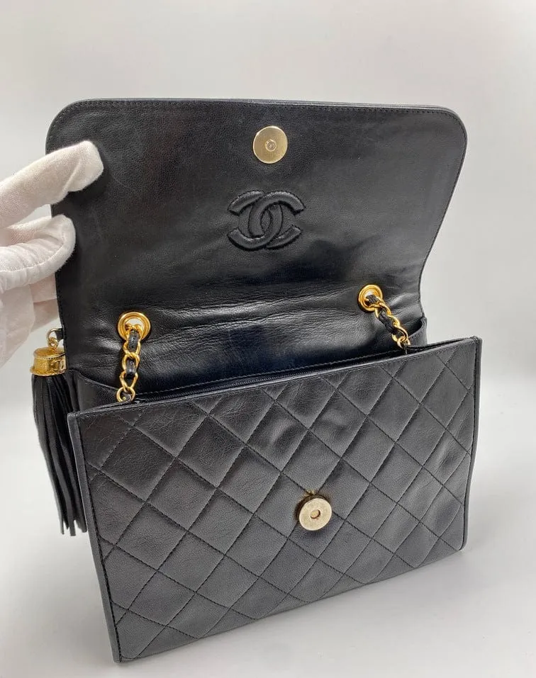 Chanel Vintage Flap Bag w Tassel