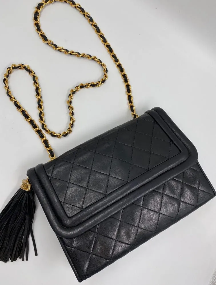 Chanel Vintage Flap Bag w Tassel