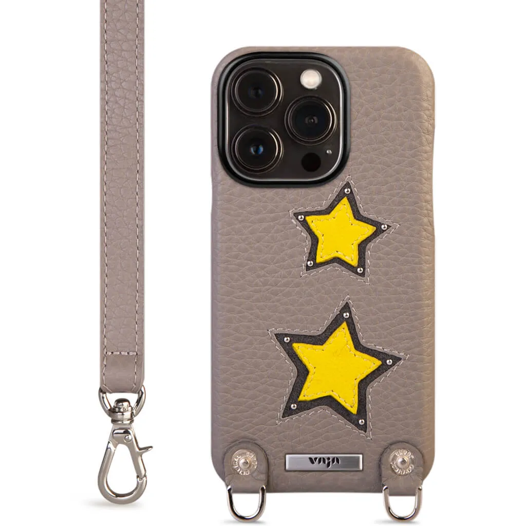 Custom Crossbody iPhone 15 Pro leather case