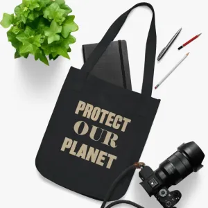 Eco Conscious Canvas Tote Bag Earth Day