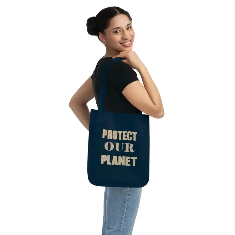 Eco Conscious Canvas Tote Bag Earth Day