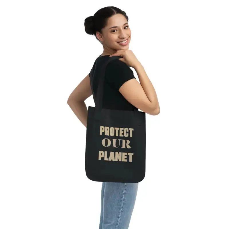 Eco Conscious Canvas Tote Bag Earth Day