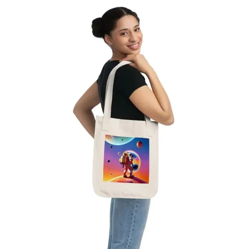 Eco Friendly Astronaut Canvas Tote Bags
