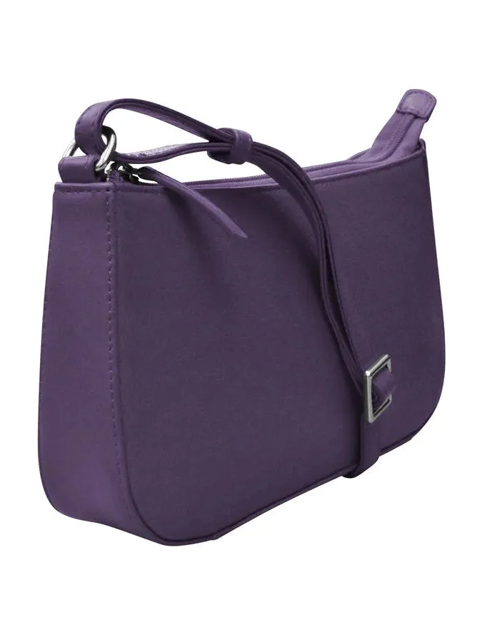 Handbag Classic Crossbody Purple Leather RFID Blocking 6067