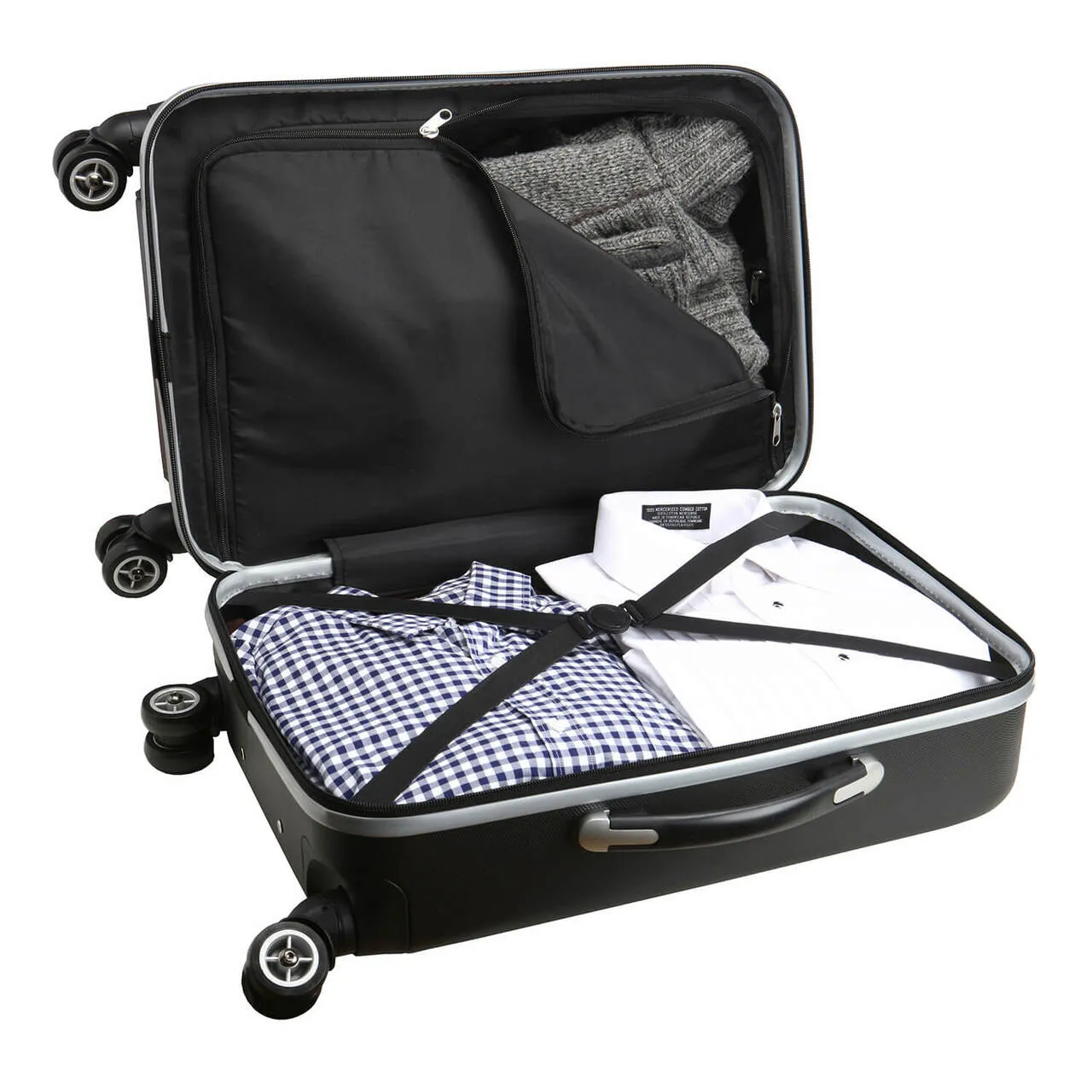 Miami Marlins Deluxe 2-Piece Backpack and Carry on Set in Black