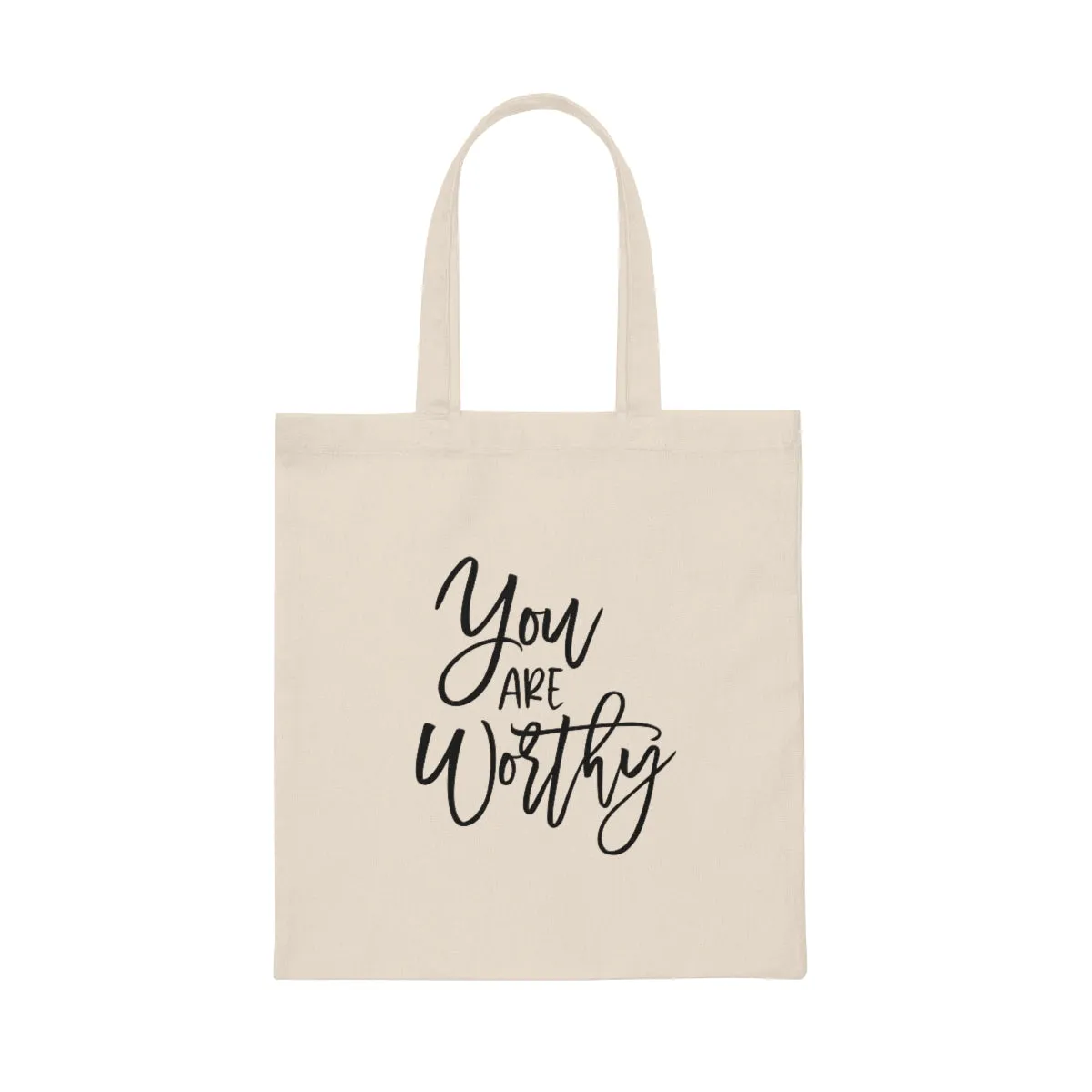 "You Are Worthy" Canvas Tote Bag