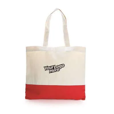 Two Tone Canvas Tote Bag