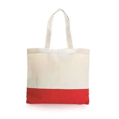 Two Tone Canvas Tote Bag
